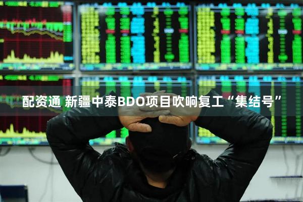 配资通 新疆中泰BDO项目吹响复工“集结号”